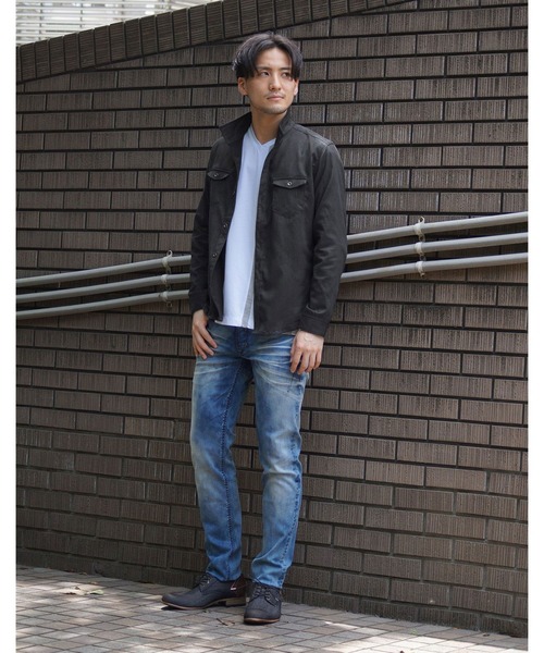 HIDEAWAYS NICOLE(ハイダウェイニコル)の「フェイクスウェードシャツ(シャツ/ブラウス・メンズ・オフホワイト/オレンジ/モカ/ブラック・LARGE/MEDIUM/X-LARGE)」の9枚目の写真