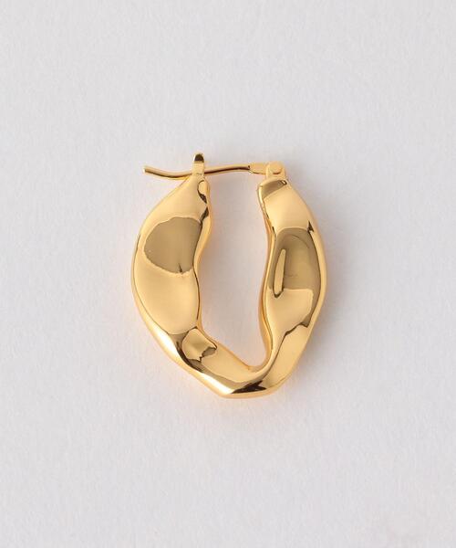 by Preek（バイプリーク）の「＜by Preek（バイプリーク）＞SURFACE スモール フープピアス ◆（ピアス（両耳用）・レディース・ゴールド・FREE）」の6枚目の写真