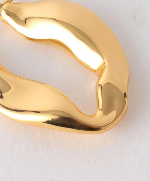 by Preek（バイプリーク）の「＜by Preek（バイプリーク）＞SURFACE スモール フープピアス ◆（ピアス（両耳用）・レディース・ゴールド・FREE）」の5枚目の写真