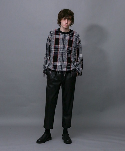 Iroquois(イロコイ)の「SYNTHETIC LEATHER TAPERED PT(その他パンツ・メンズ・ブラック/ブラウン・1/3/2)」の9枚目の写真