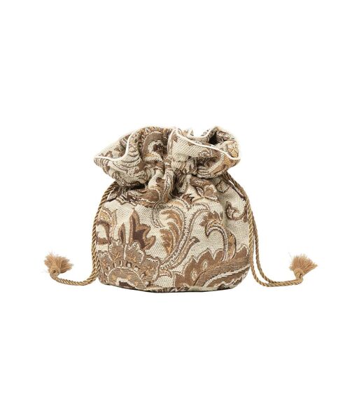 Ungrid（アングリッド）の「ジャカード巾着バッグ（ハンドバッグ・レディース・ブラック/ブラウン/アイボリー・FREE）」の15枚目の写真