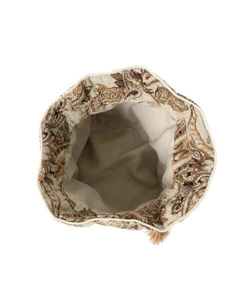 Ungrid（アングリッド）の「ジャカード巾着バッグ（ハンドバッグ・レディース・ブラック/ブラウン/アイボリー・FREE）」の10枚目の写真