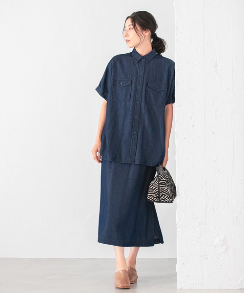 LEPSIM（レプシィム）の「ミリタリーナロースカート　955650（スカート・レディース・ネイビー/グレー/ライトグリーン・FREE）」の20枚目の写真