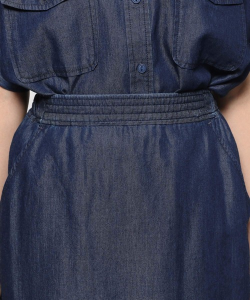 LEPSIM（レプシィム）の「ミリタリーナロースカート　955650（スカート・レディース・ネイビー/グレー/ライトグリーン・FREE）」の4枚目の写真