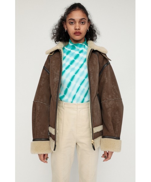 SLY（スライ）の「DYEING HG RIB TOPS ハイゲージ リブ トップス（ニット/セーター・レディース・ターコイズブルー/ブラウン系その他2/オレンジ系その他・FREE）」の9枚目の写真