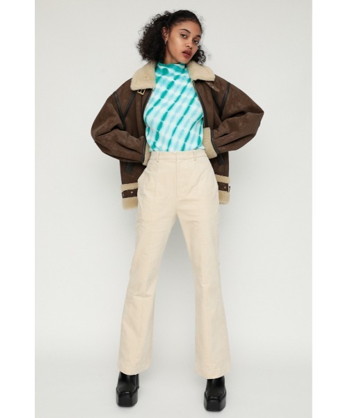 SLY（スライ）の「DYEING HG RIB TOPS ハイゲージ リブ トップス（ニット/セーター・レディース・ターコイズブルー/ブラウン系その他2/オレンジ系その他・FREE）」の10枚目の写真