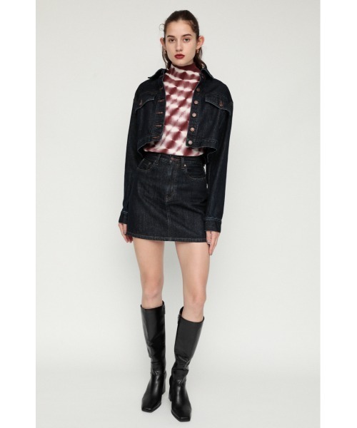 SLY（スライ）の「DYEING HG RIB TOPS ハイゲージ リブ トップス（ニット/セーター・レディース・ターコイズブルー/ブラウン系その他2/オレンジ系その他・FREE）」の5枚目の写真