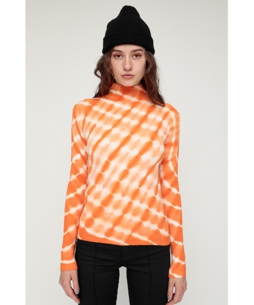 SLY（スライ）の「DYEING HG RIB TOPS ハイゲージ リブ トップス（ニット/セーター・レディース・ターコイズブルー/ブラウン系その他2/オレンジ系その他・FREE）」の19枚目の写真