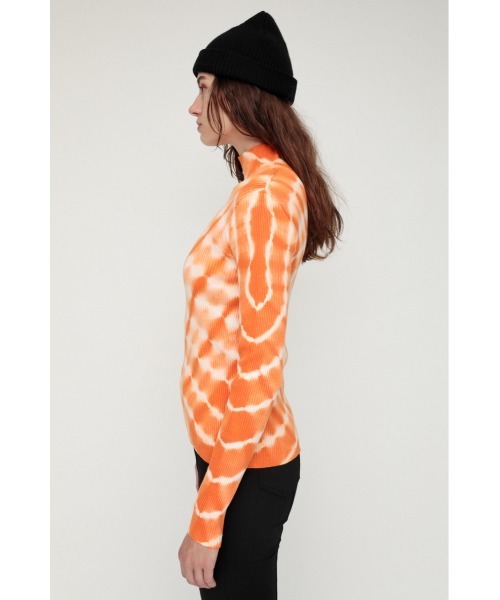 SLY（スライ）の「DYEING HG RIB TOPS ハイゲージ リブ トップス（ニット/セーター・レディース・ターコイズブルー/ブラウン系その他2/オレンジ系その他・FREE）」の20枚目の写真