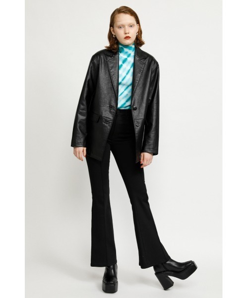 SLY（スライ）の「DYEING HG RIB TOPS ハイゲージ リブ トップス（ニット/セーター・レディース・ターコイズブルー/ブラウン系その他2/オレンジ系その他・FREE）」の15枚目の写真