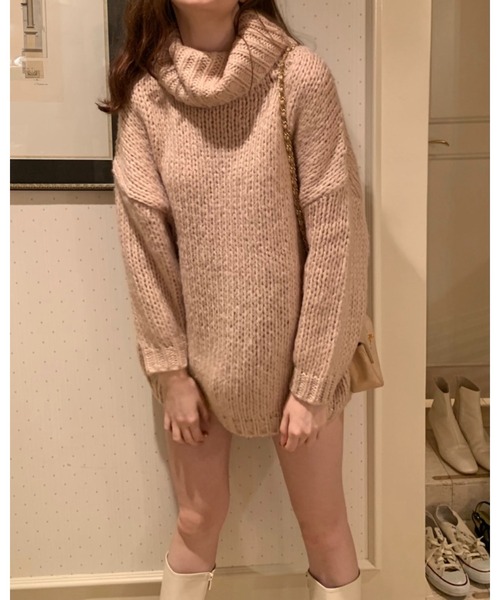 epine（エピヌ）の「high neck low gauge knit（ニット/セーター
