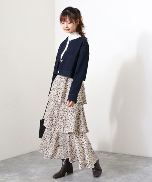 archives（アルシーヴ）の「ショートＧジャン（デニムジャケット・レディース・ブラック/ネイビー・MEDIUM）」の10枚目の写真