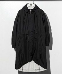 【新品同様】C-DIEM カルぺディエム　モッズコート　リバーシブル　ウール　黒 中古・古着通販】C DIEM (カルペディエム) Ny REVERSIBLE MODS モッズ