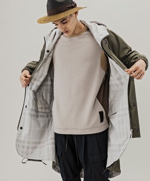 C DIEM(カルペディエム)の「mj8218-DERMIZAX x TYPEWRITER REVERSIBLE MODS モッズコート(モッズコート・メンズ・ブラック/カーキ・S/M/L)」の18枚目の写真