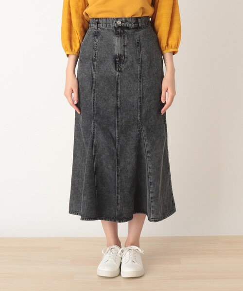 Cutie Blonde（キューティーブロンド）の「◆【S-L】デニムマーメイドスカート（デニムスカート・レディース・ブラック系5/ネイビー系5・01/02/03）」の7枚目の写真