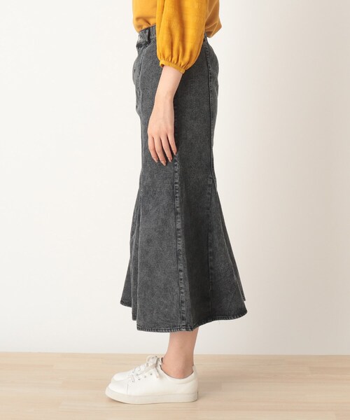Cutie Blonde（キューティーブロンド）の「◆【S-L】デニムマーメイドスカート（デニムスカート・レディース・ブラック系5/ネイビー系5・01/02/03）」の8枚目の写真