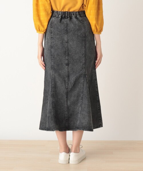 Cutie Blonde（キューティーブロンド）の「◆【S-L】デニムマーメイドスカート（デニムスカート・レディース・ブラック系5/ネイビー系5・01/02/03）」の3枚目の写真