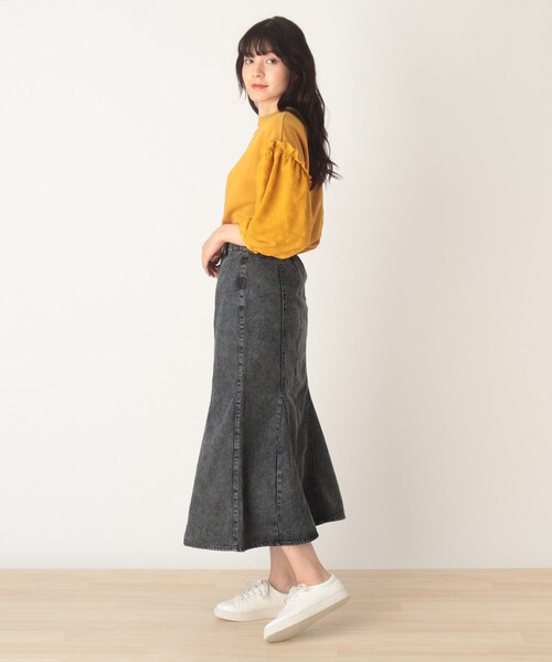 Cutie Blonde（キューティーブロンド）の「◆【S-L】デニムマーメイドスカート（デニムスカート・レディース・ブラック系5/ネイビー系5・01/02/03）」の6枚目の写真