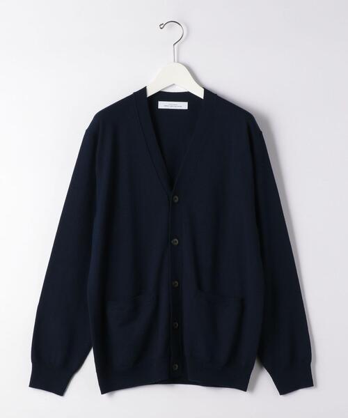 green label relaxing（グリーンレーベルリラクシング）の「＜green label relaxing＞120s 天竺 Vネック カーディガン（カーディガン/ボレロ・メンズ・ネイビー/ベージュ/コバルトブルー・L/M/S/XL）」の10枚目の写真