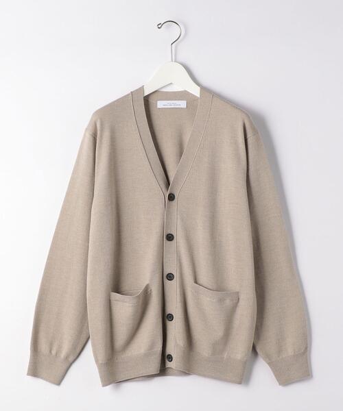 green label relaxing（グリーンレーベルリラクシング）の「＜green label relaxing＞120s 天竺 Vネック カーディガン（カーディガン/ボレロ・メンズ・ネイビー/ベージュ/コバルトブルー・L/M/S/XL）」の17枚目の写真