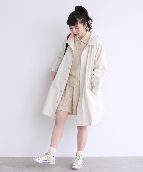 Dot&Stripes CHILD WOMAN(ドットアンドストライプス チャイルドウーマン)の「透かし編みパッチワーク ポロプルオーバー(ポロシャツ・レディース・グリーン/キナリ/ピンク・FREE)」の17枚目の写真