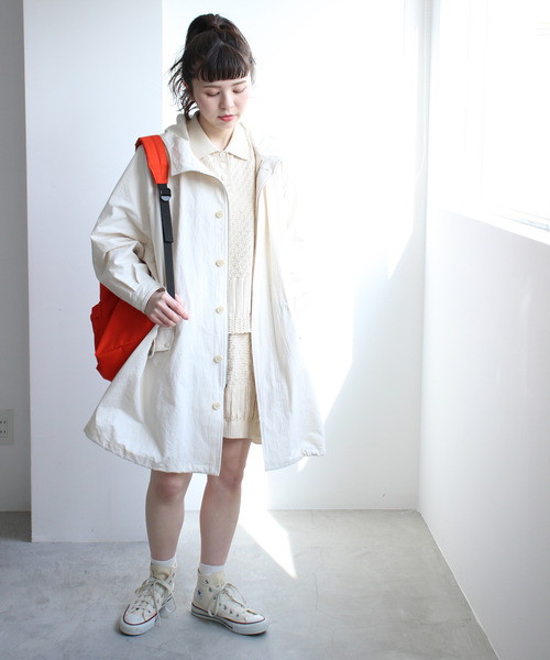 Dot&Stripes CHILD WOMAN(ドットアンドストライプス チャイルドウーマン)の「透かし編みパッチワーク ポロプルオーバー(ポロシャツ・レディース・グリーン/キナリ/ピンク・FREE)」の20枚目の写真