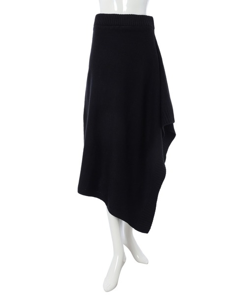 fifth calin(フィフスカラン)の「裾デザインニットスカート(スカート・レディース・ブラウン/アイボリー/ブラック・MEDIUM)」の4枚目の写真