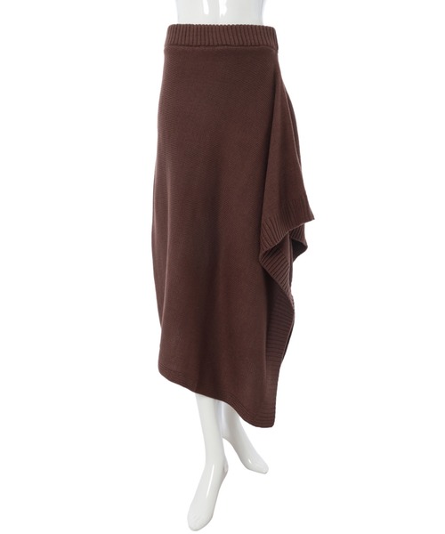 fifth calin(フィフスカラン)の「裾デザインニットスカート(スカート・レディース・ブラウン/アイボリー/ブラック・MEDIUM)」の17枚目の写真