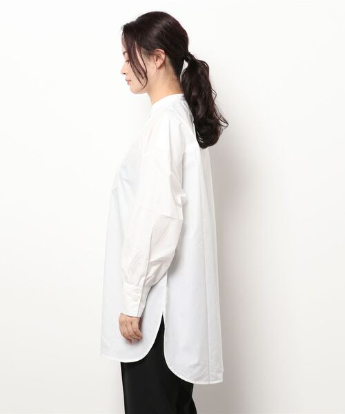 FREAK'S STORE(フリークスストア)の「Freedom/フリーダム ロングシャツブラウス(シャツ/ブラウス・レディース・ホワイト/ブラック/ブルー・フリ-)」の5枚目の写真