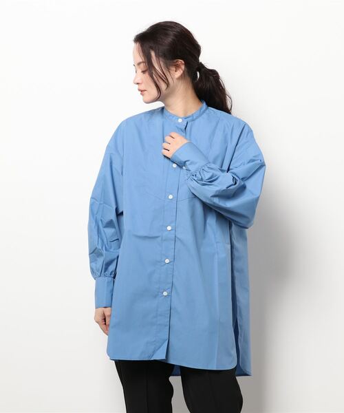 FREAK'S STORE(フリークスストア)の「Freedom/フリーダム ロングシャツブラウス(シャツ/ブラウス・レディース・ホワイト/ブラック/ブルー・フリ-)」の16枚目の写真