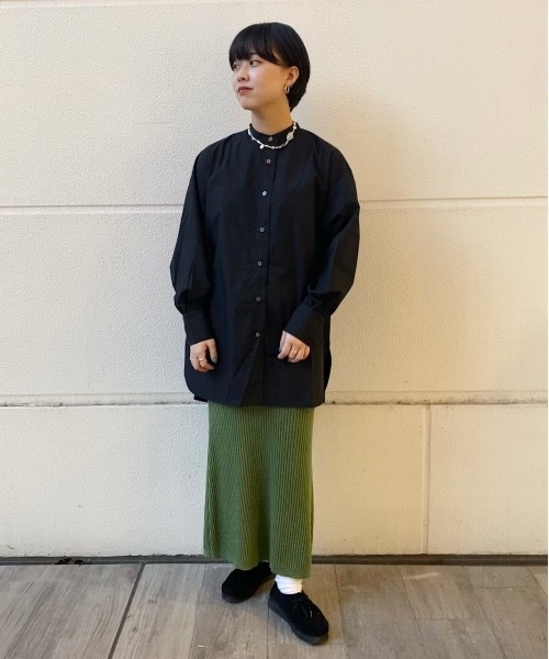 FREAK'S STORE(フリークスストア)の「Freedom/フリーダム ロングシャツブラウス(シャツ/ブラウス・レディース・ホワイト/ブラック/ブルー・フリ-)」の10枚目の写真