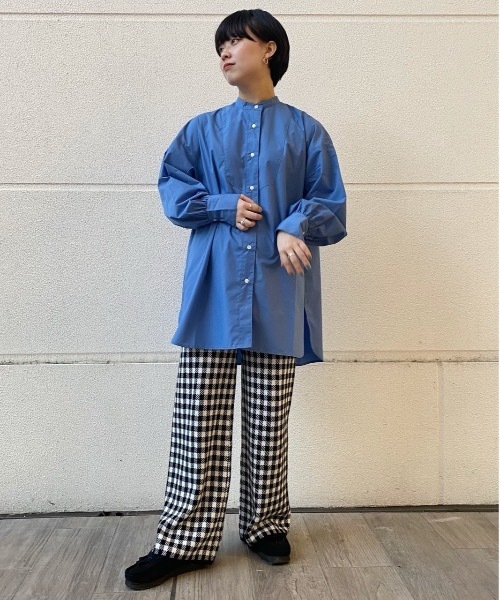 FREAK'S STORE(フリークスストア)の「Freedom/フリーダム ロングシャツブラウス(シャツ/ブラウス・レディース・ホワイト/ブラック/ブルー・フリ-)」の14枚目の写真