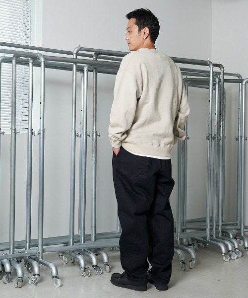 SEDAN ALL-PURPOSE(セダンオールパーパス)の「SEDAN ALL-PURPOSE セダンオールパーパス / OG Logo Crewneck Sweatshirt ロゴ刺繍クルーネックスウェット トレーナー / SD21F-CT10(スウェット・メンズ・ブラック/ライトベージュ・X-LARGE/LARGE/MEDIUM)」の10枚目の写真