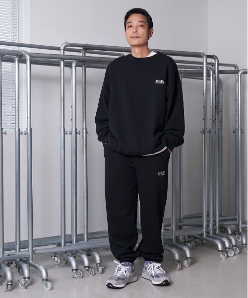SEDAN ALL-PURPOSE(セダンオールパーパス)の「SEDAN ALL-PURPOSE セダンオールパーパス / OG Logo Crewneck Sweatshirt ロゴ刺繍クルーネックスウェット トレーナー / SD21F-CT10(スウェット・メンズ・ブラック/ライトベージュ・X-LARGE/LARGE/MEDIUM)」の3枚目の写真
