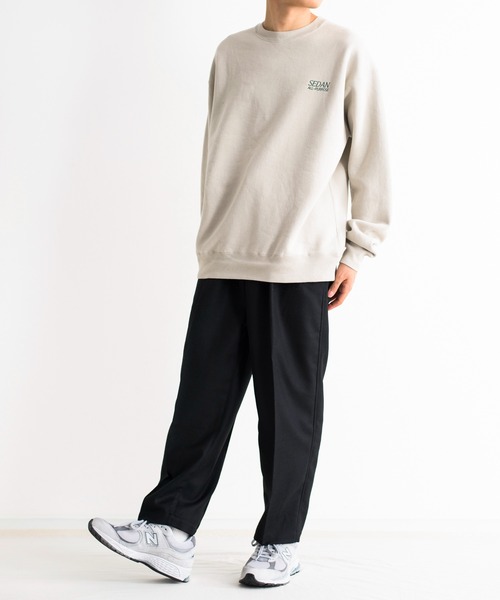 SEDAN ALL-PURPOSE(セダンオールパーパス)の「SEDAN ALL-PURPOSE セダンオールパーパス / OG Logo Crewneck Sweatshirt ロゴ刺繍クルーネックスウェット トレーナー / SD21F-CT10(スウェット・メンズ・ブラック/ライトベージュ・X-LARGE/LARGE/MEDIUM)」の15枚目の写真