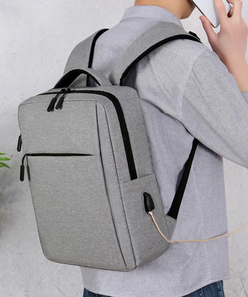 aimoha（アイモハ）の「【防水！0.5kg 軽量☆】通勤＆通学ビジネスリュック（バックパック/リュック・メンズ・ブルー/レッド/グレー/ブラック・FREE）」の9枚目の写真