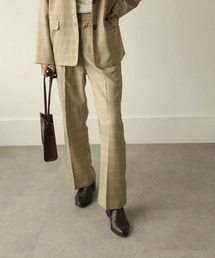 Chillfar | ガンクラブチェックフレアパンツ(スラックス)