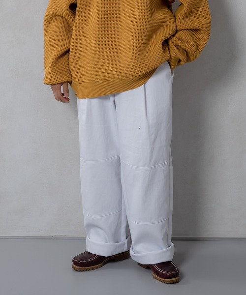 kutir(クティール)の「ワイドタックパンツ(その他パンツ・メンズ・ホワイト/パープル/サックスブルー/イエロー・SMALL/MEDIUM/LARGE)」の1枚目の写真