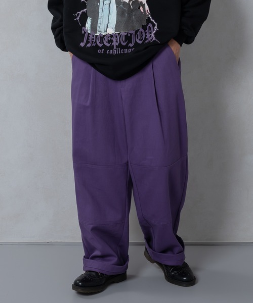 kutir(クティール)の「ワイドタックパンツ(その他パンツ・メンズ・ホワイト/パープル/サックスブルー/イエロー・SMALL/MEDIUM/LARGE)」の3枚目の写真