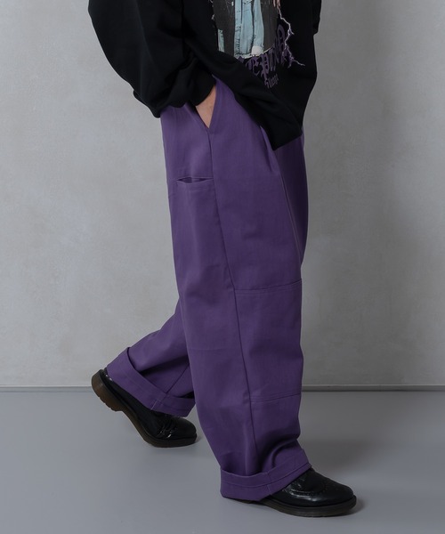 kutir(クティール)の「ワイドタックパンツ(その他パンツ・メンズ・ホワイト/パープル/サックスブルー/イエロー・SMALL/MEDIUM/LARGE)」の9枚目の写真