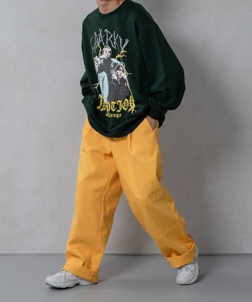 kutir(クティール)の「ワイドタックパンツ(その他パンツ・メンズ・ホワイト/パープル/サックスブルー/イエロー・SMALL/MEDIUM/LARGE)」の22枚目の写真