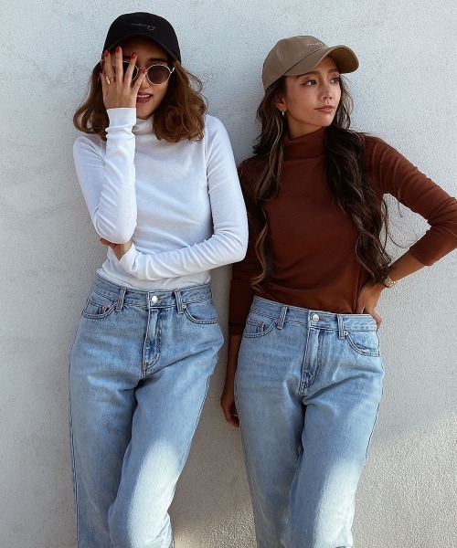 esutoreja（エストレジャ）の「カラバリタートルネックカットソー（Tシャツ/カットソー・レディース・ホワイト/ブラック/ベージュ/ブラウン/オリーブ・FREE）」の6枚目の写真