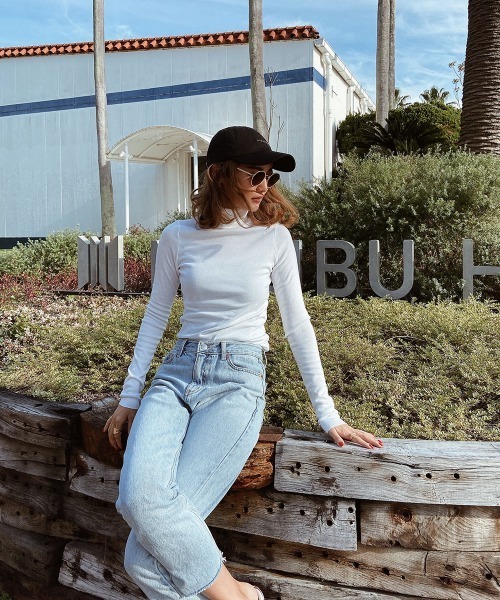 esutoreja（エストレジャ）の「カラバリタートルネックカットソー（Tシャツ/カットソー・レディース・ホワイト/ブラック/ベージュ/ブラウン/オリーブ・FREE）」の10枚目の写真