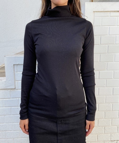 esutoreja（エストレジャ）の「カラバリタートルネックカットソー（Tシャツ/カットソー・レディース・ホワイト/ブラック/ベージュ/ブラウン/オリーブ・FREE）」の20枚目の写真