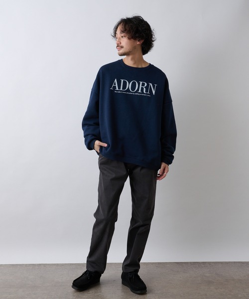 CIAOPANIC TYPY（チャオパニックティピー）の「【ZOZOTOWN限定】ユニセックスビッグシルエットクルーネックロゴプリントスウェット/裏起毛（スウェット・メンズ・ライトグレー/ネイビー/ピンク/アイボリー・M/L）」の8枚目の写真