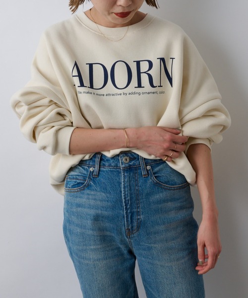 CIAOPANIC TYPY（チャオパニックティピー）の「【ZOZOTOWN限定】ユニセックスビッグシルエットクルーネックロゴプリントスウェット/裏起毛（スウェット・メンズ・ライトグレー/ネイビー/ピンク/アイボリー・M/L）」の17枚目の写真