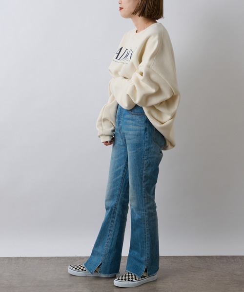 CIAOPANIC TYPY（チャオパニックティピー）の「【ZOZOTOWN限定】ユニセックスビッグシルエットクルーネックロゴプリントスウェット/裏起毛（スウェット・メンズ・ライトグレー/ネイビー/ピンク/アイボリー・M/L）」の21枚目の写真