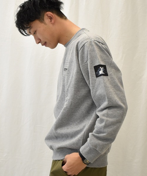 SPENDY'S Store（スペンディーズストア）の「＜CAPTAINSTAG/キャプテンスタッグ＞裏起毛袖プリントトレーナー（スウェット・メンズ・ブラック/グレー・LL/M/L）」の10枚目の写真