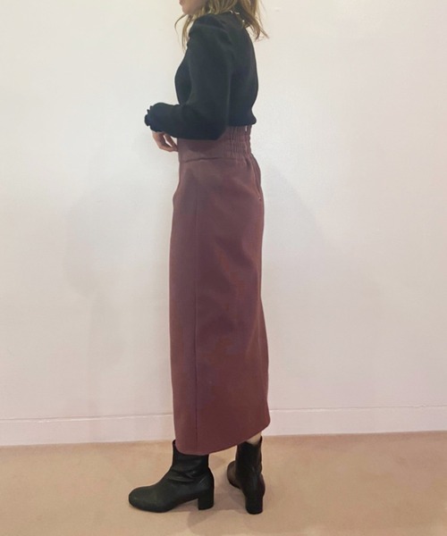 OLIVE des OLIVE（オリーブデオリーブ）の「チョコレートタイトスカート（スカート・レディース・ベージュ/ブラウン/ライトブラウン・SMALL/MEDIUM）」の9枚目の写真