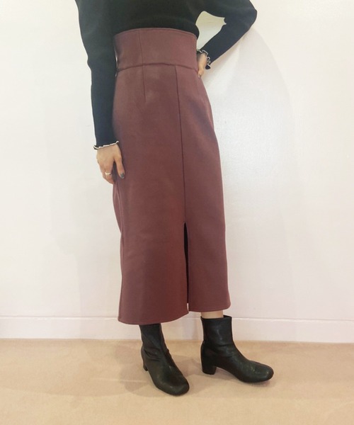 OLIVE des OLIVE（オリーブデオリーブ）の「チョコレートタイトスカート（スカート・レディース・ベージュ/ブラウン/ライトブラウン・SMALL/MEDIUM）」の6枚目の写真